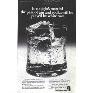 Puerto Rican Rums Advertisement Puerto Rico 1970s Vintage Print Ad 9 inch